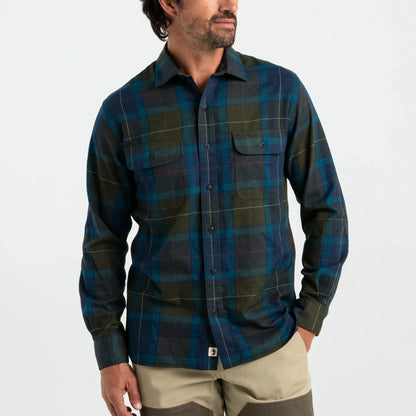 Duck Head Performance Flannel Sport Shirt Holman Plaid - Men's