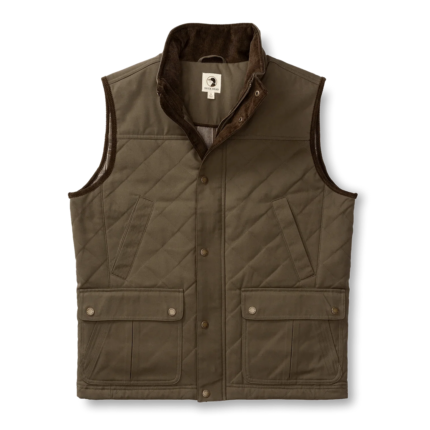 Duck Head Waxed Duck Canvas Quilted Vest - Men's