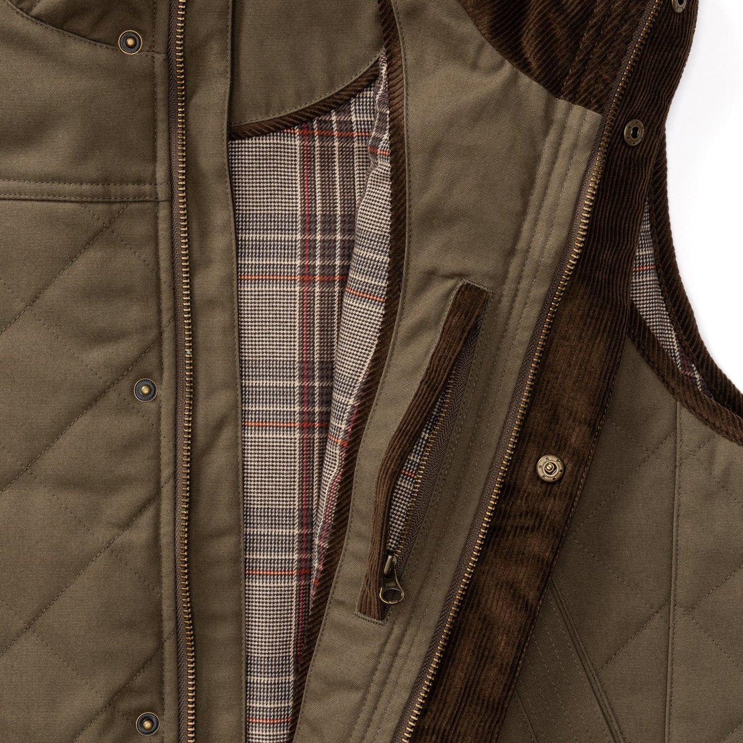 Duck Head Waxed Duck Canvas Quilted Vest - Men's