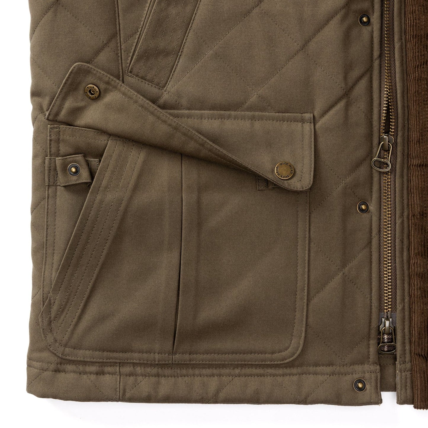 Duck Head Waxed Duck Canvas Quilted Vest - Men's