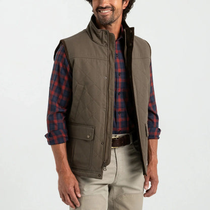Duck Head Waxed Duck Canvas Quilted Vest - Men's