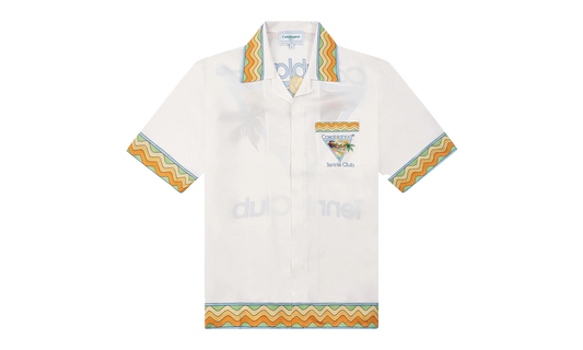 Afro Cubism Tennis Club Shirt "White"