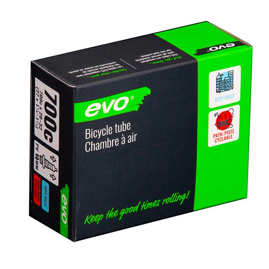 Evo Inner Tubes 700C, 28-32C, 60mm, Presta Valve - SET OF 6