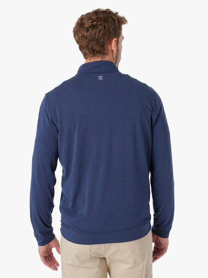 Fair Harbor Compass Quarter Zip in Navy