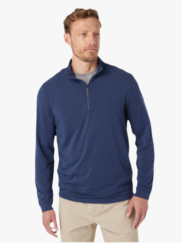 Fair Harbor Compass Quarter Zip in Navy