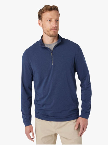 Fair Harbor Compass Quarter Zip in Navy
