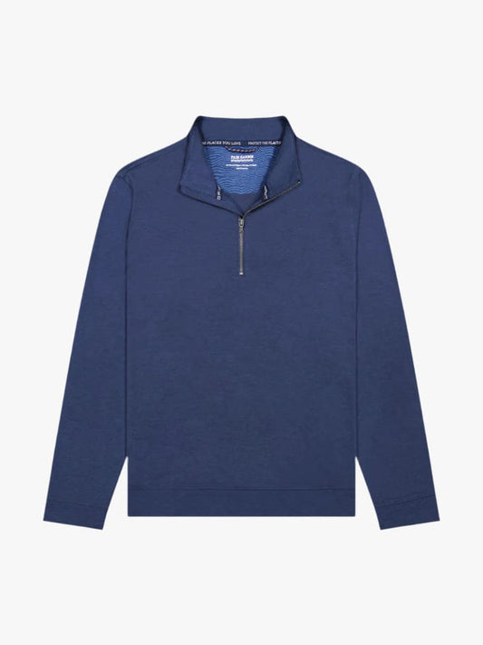 Fair Harbor Compass Quarter Zip in Navy