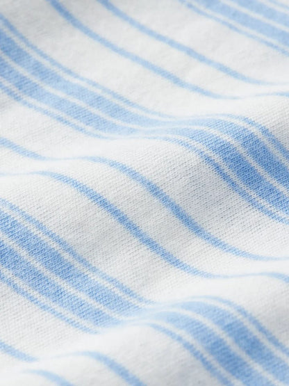 Fair Harbor Kismet Polo in Denim Blue Stripe