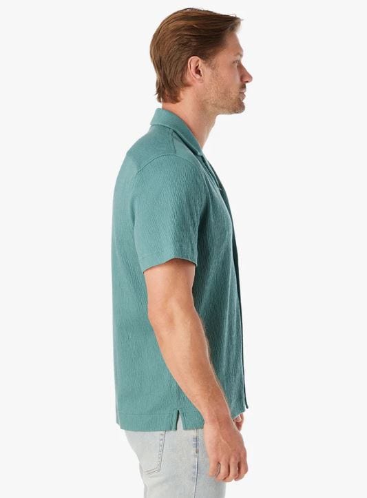 Fair Harbor Men's Babylon Camp Shirt in Sea Green