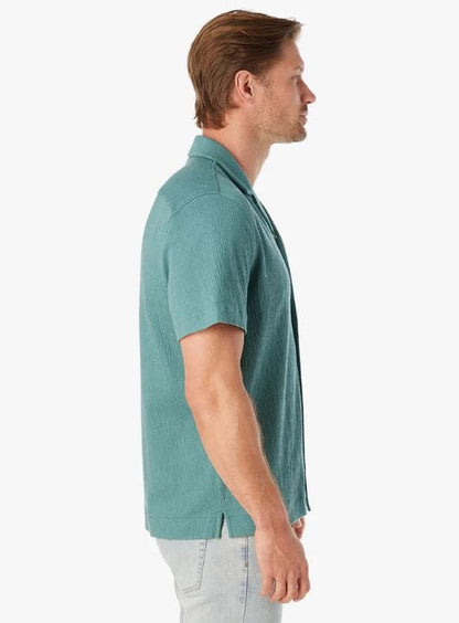 Fair Harbor Men's Babylon Camp Shirt in Sea Green