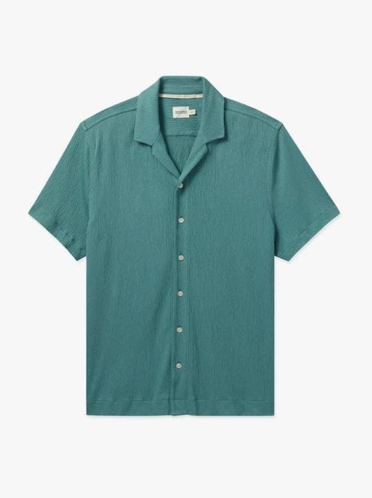 Fair Harbor Men's Babylon Camp Shirt in Sea Green