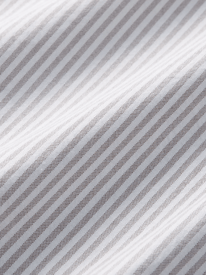 Fair Harbor Men's Salty Oxford Shirt in Oak Stripe