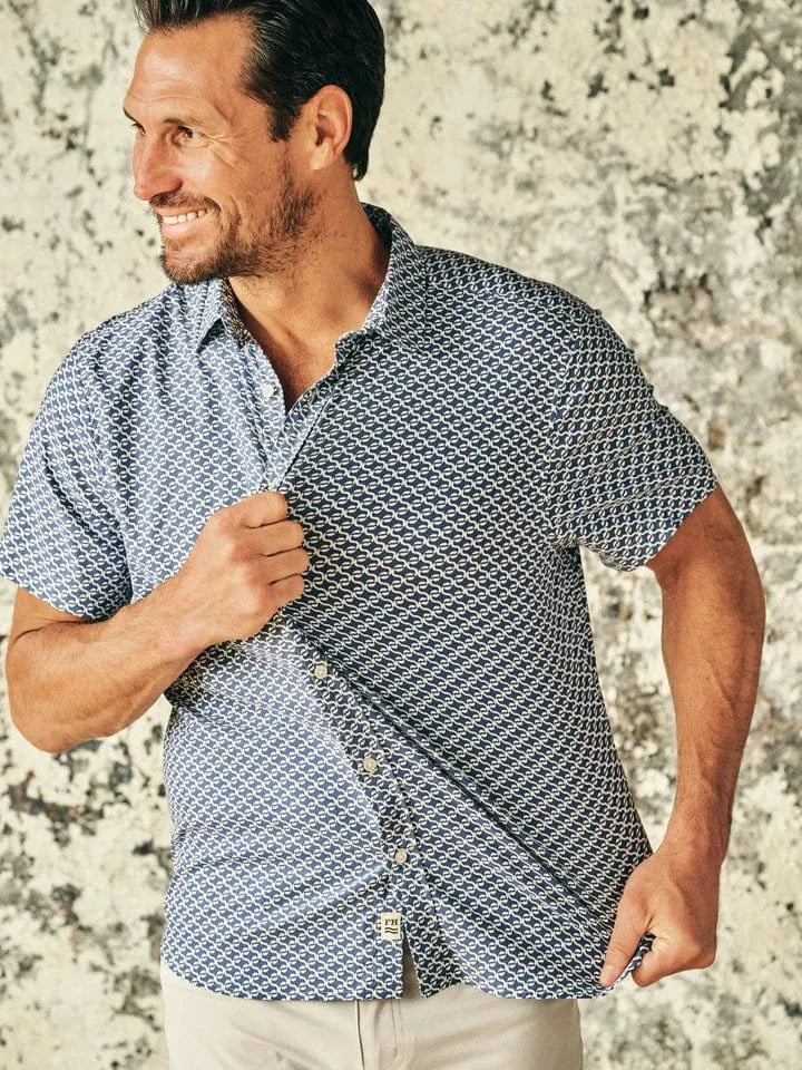 Fair Harbor Men's Windward Short Sleeve Shirt