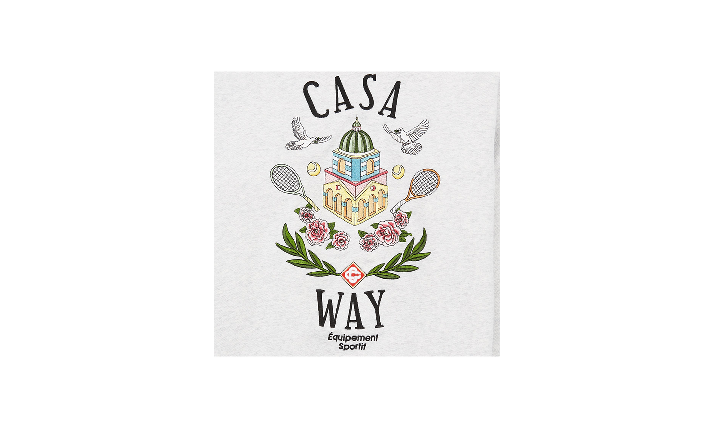 Casa Way Embroidered Sweatshirt "Grey"