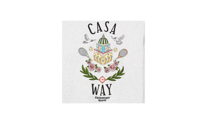 Casa Way Embroidered Sweatshirt "Grey"