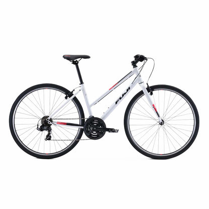 Fuji Absolute 2.1 ST, Shimano Tourney, Rim, Pearl White