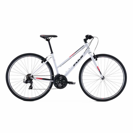 Fuji Absolute 2.1 ST, Shimano Tourney, Rim, Pearl White