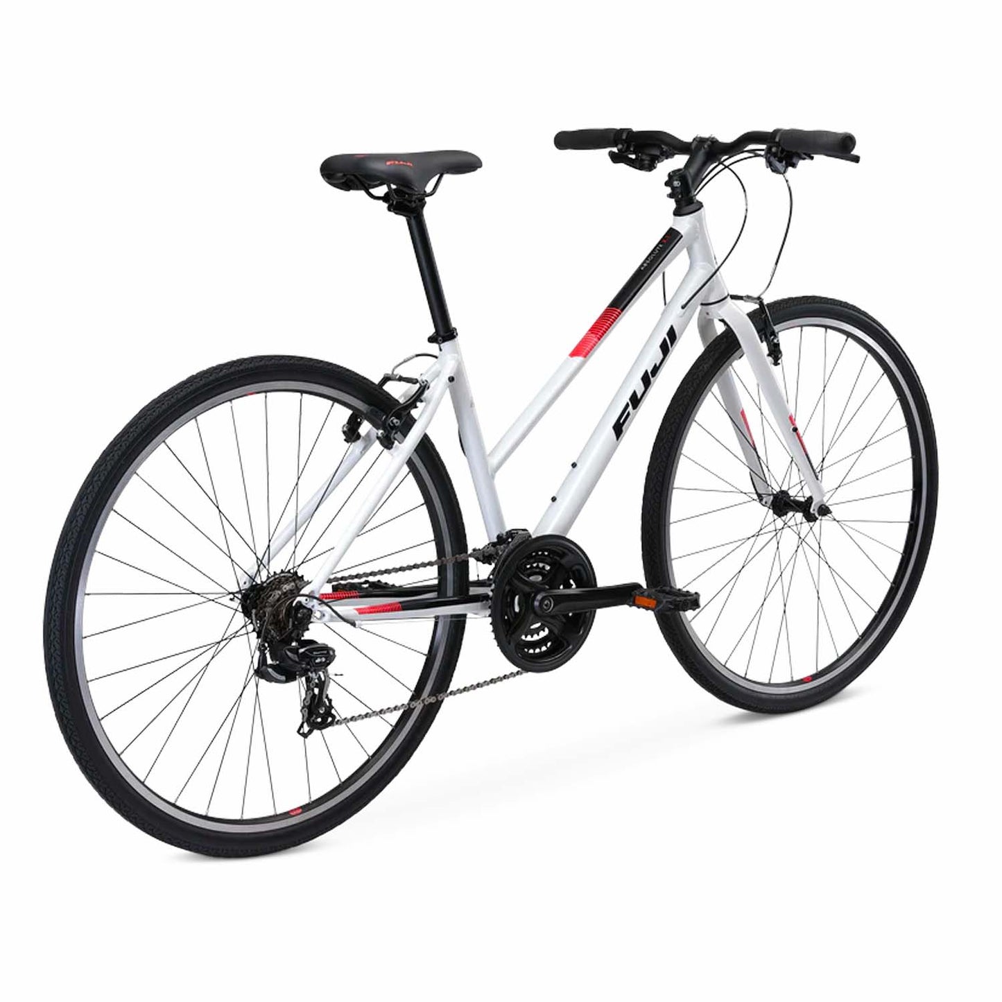 Fuji Absolute 2.1 ST, Shimano Tourney, Rim, Pearl White