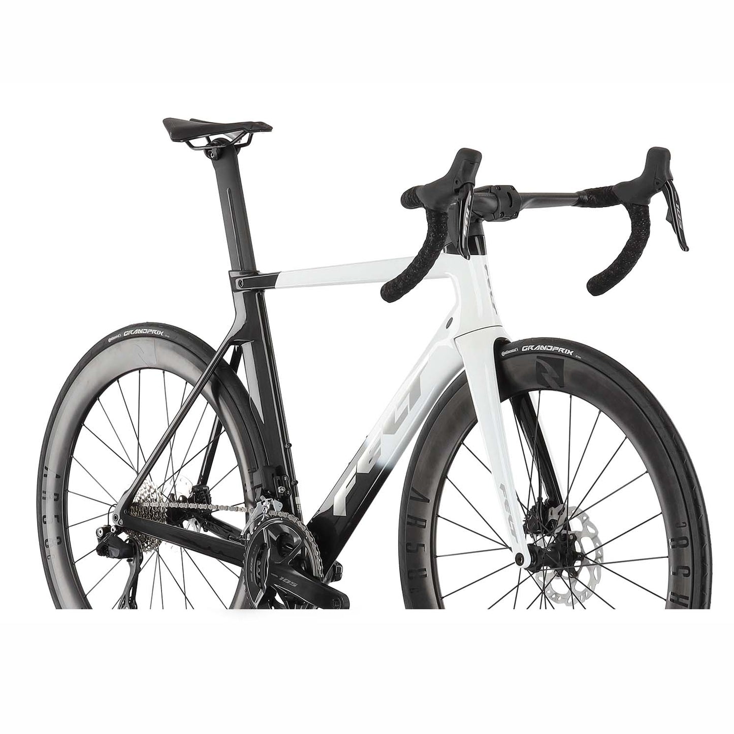 Felt AR Advanced, Shimano 105 Di2, Gloss White Brushed Pewter