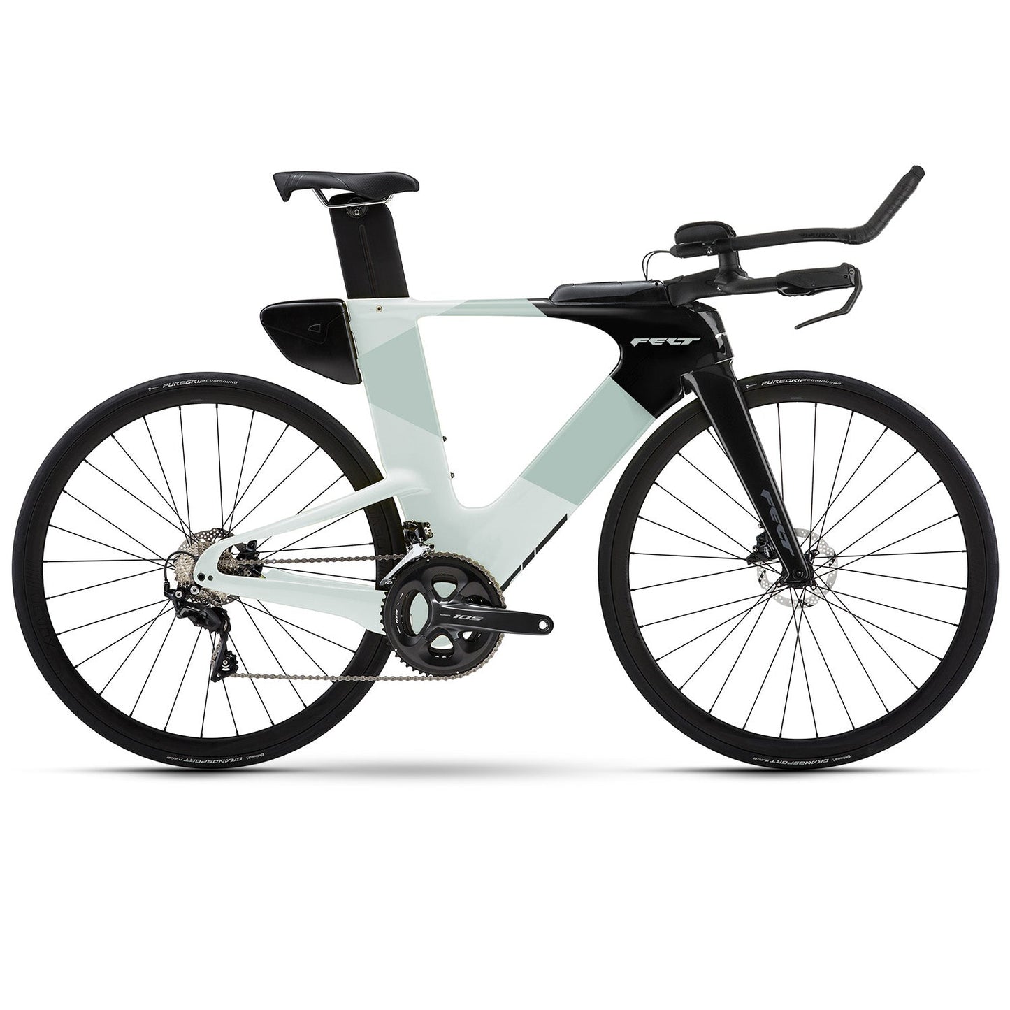Felt IAX Advanced 105, Time Trail Bike, Sage White