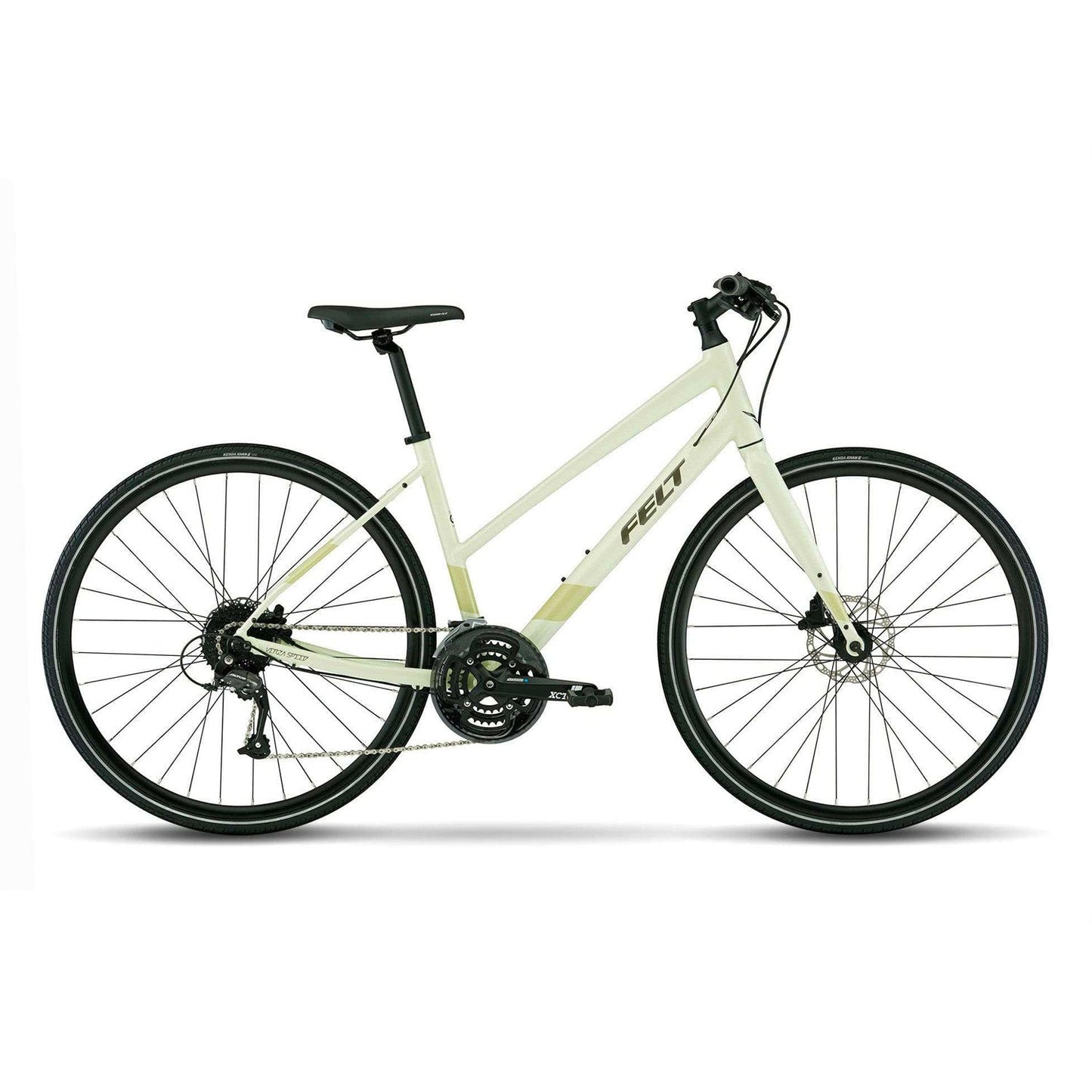 Felt Verza Speed 40 Mid-Step Fitness Hybrid Bike - Reflective Glow Green