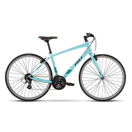 Felt Verza Speed 50, Hybrid, Shimano Altus, Rim, Reflective, Purist Blue
