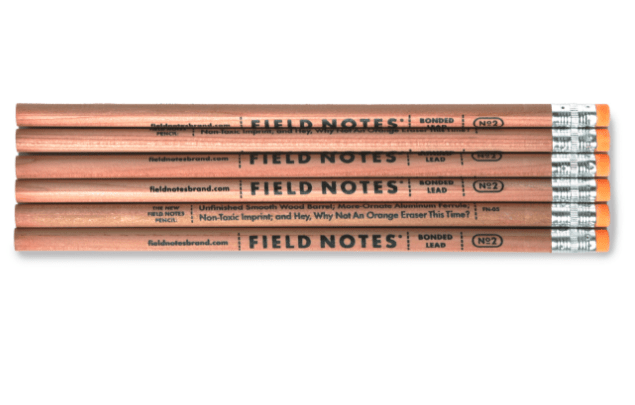 Field Notes No. 2 Woodgrain Pencil 6-Pack