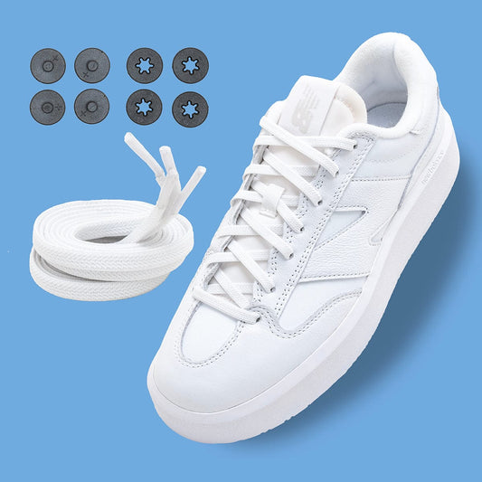 Flat White Lock Laces