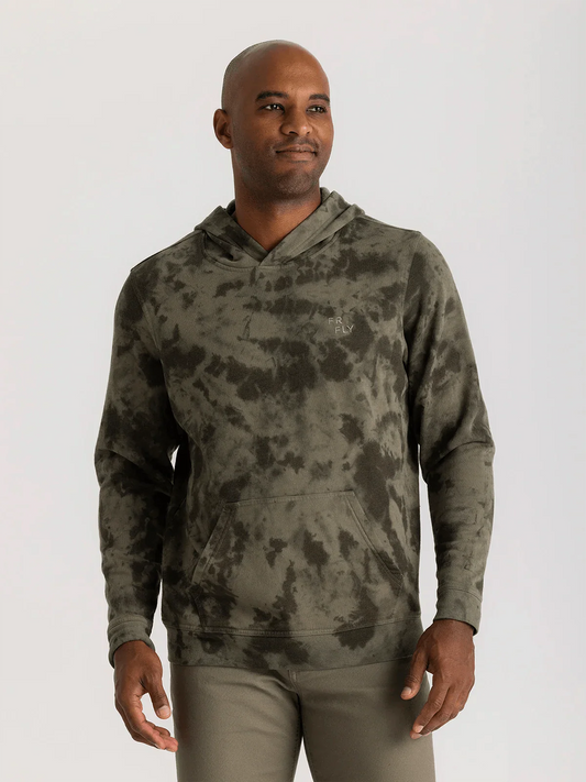 Free Fly Embroidered Logo Fleece Hoodie - Men's