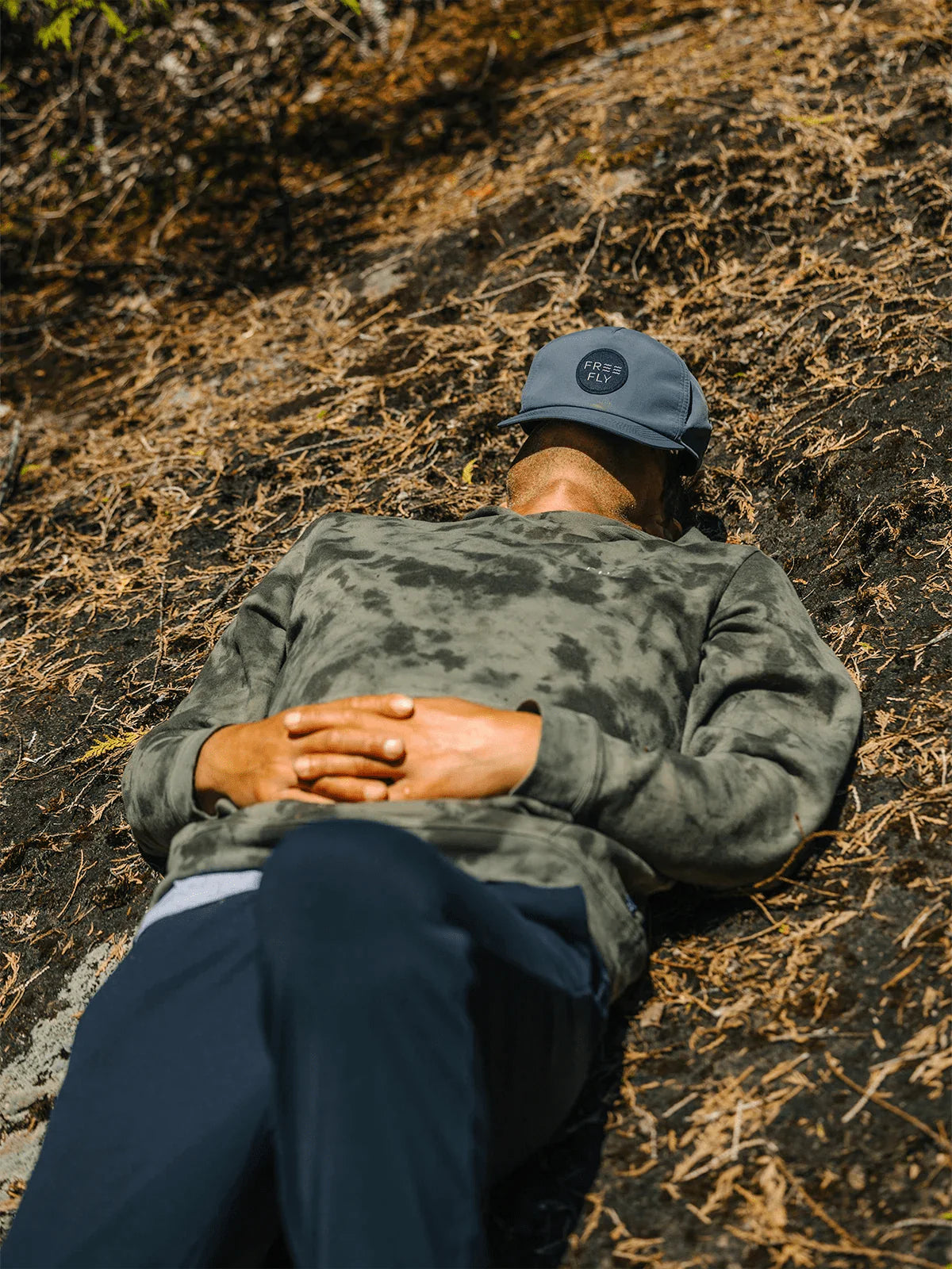 Free Fly Embroidered Logo Fleece Hoodie - Men's