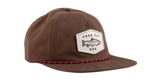 Free Fly Freshwater Flat Brim Hat in Chestnut