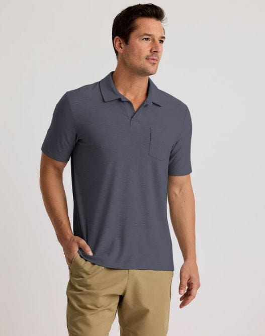 Free Fly Men's Bamboo Slub Polo II