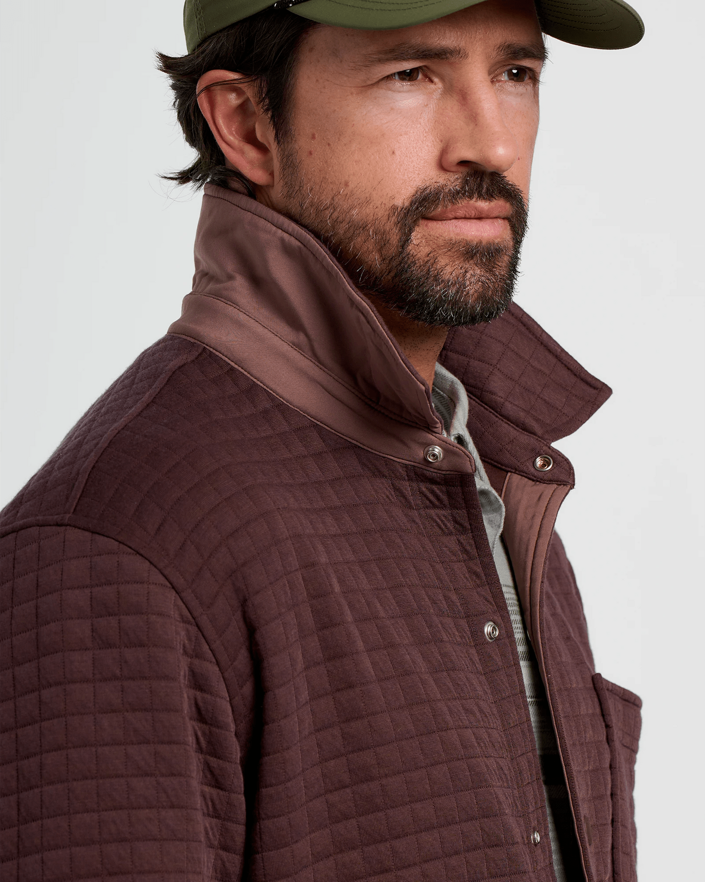 Free Fly Men's Downvalley Overshirt in Chestnut