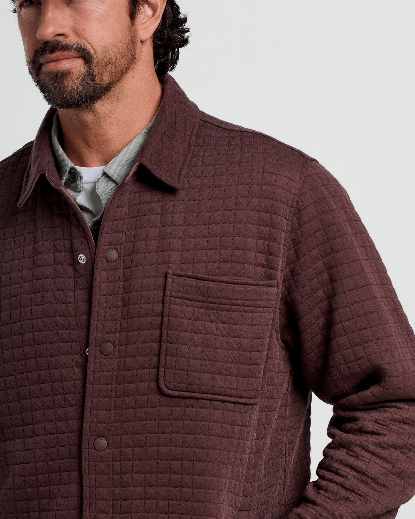 Free Fly Men's Downvalley Overshirt in Chestnut