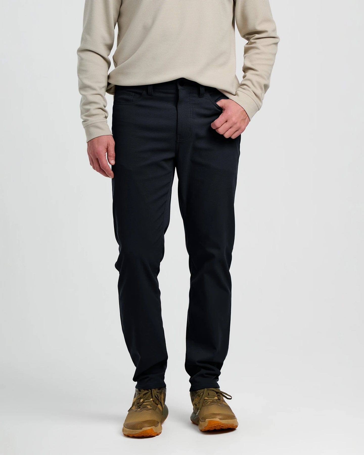 Free Fly Men's Passage 5 Pocket Pant in Black Sand