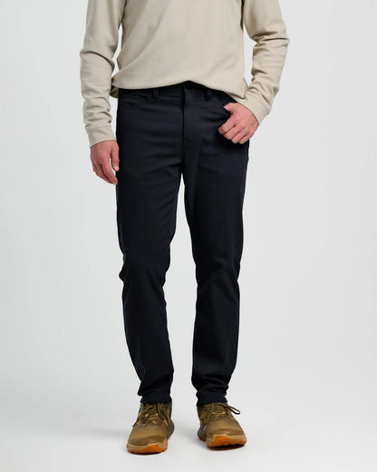 Free Fly Men's Passage 5 Pocket Pant in Black Sand