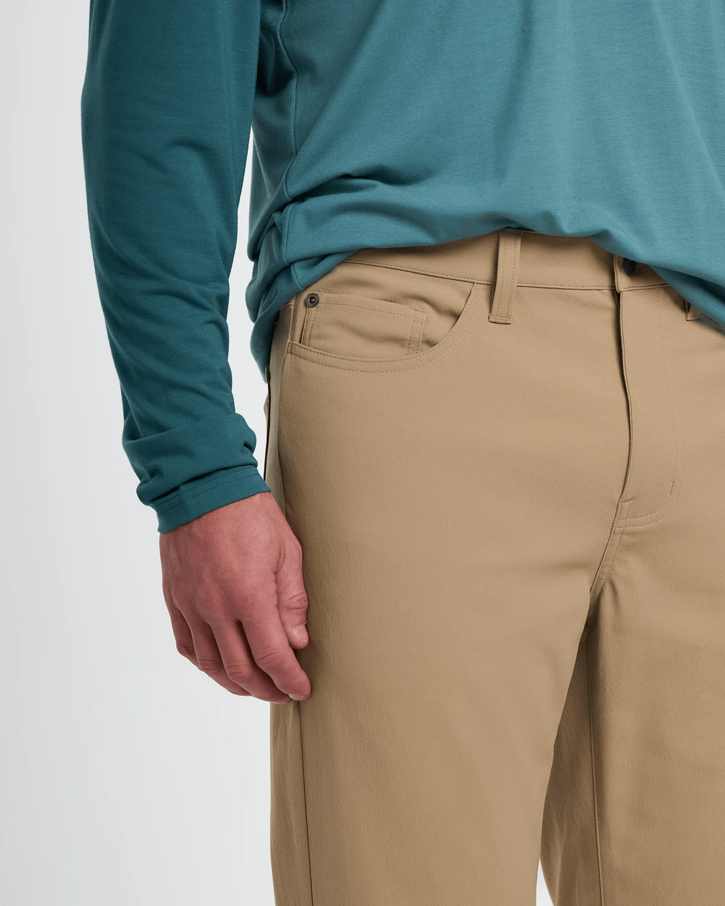 Free Fly Men's Passage 5 Pocket Pant in Dark Khaki