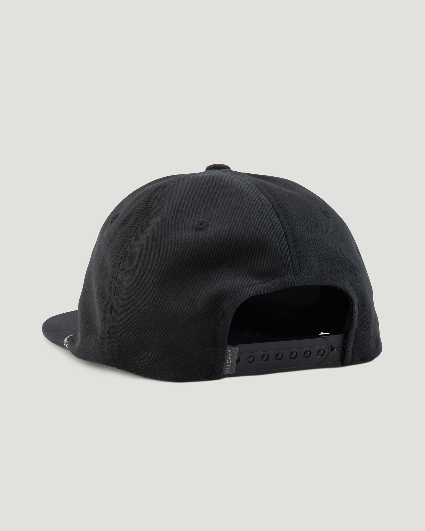 Free Fly Retro Script Flat Brim Hat in Black