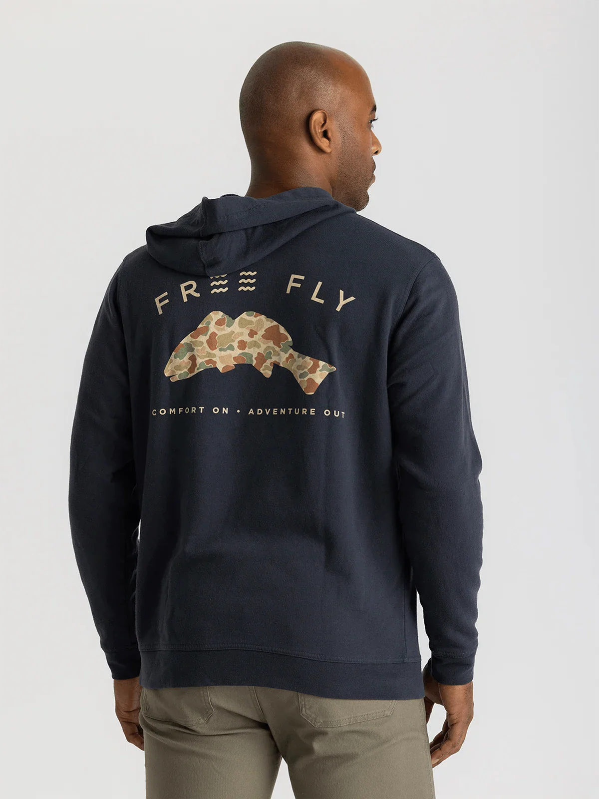 Free Fly Vintage Camo Redfish Fleece Hoodie - Men's