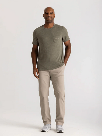 Free Fly Vintage Camo Redfish Pocket Tee - Men's