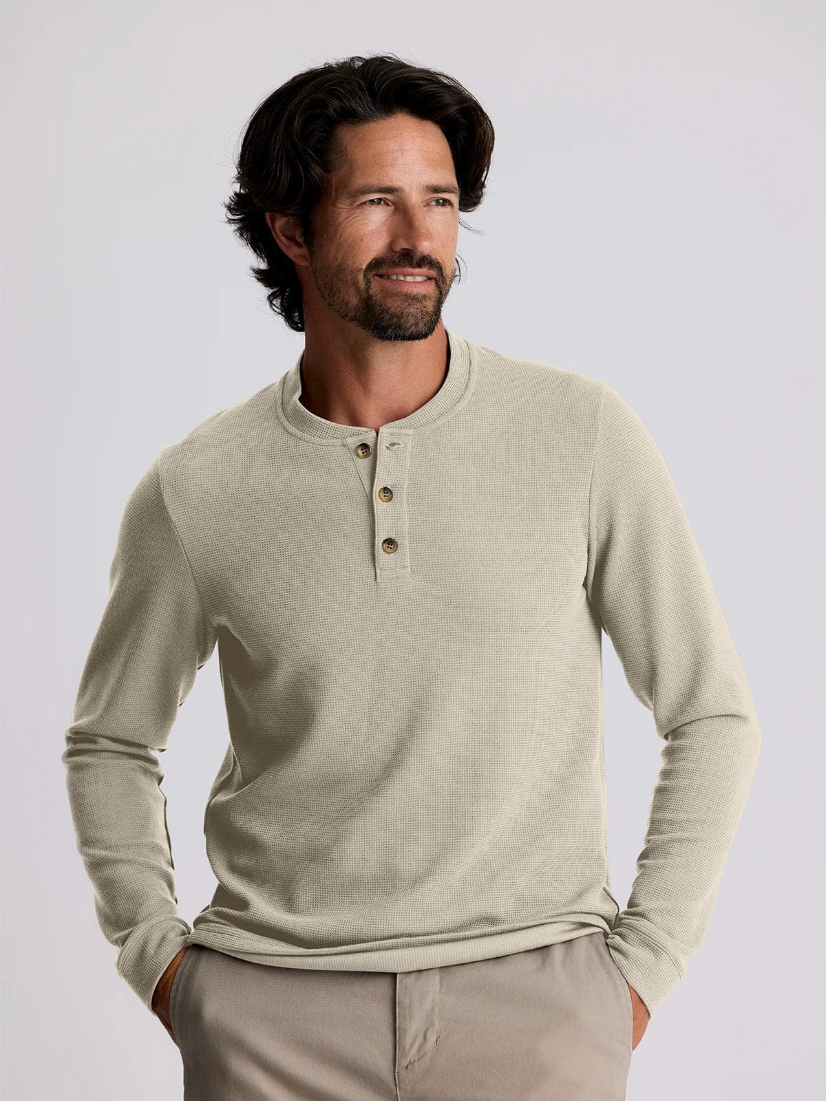 Free Fly Waffle Longsleeve Henley - Men's