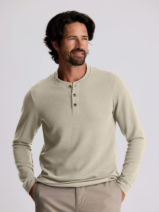Free Fly Waffle Longsleeve Henley - Men's