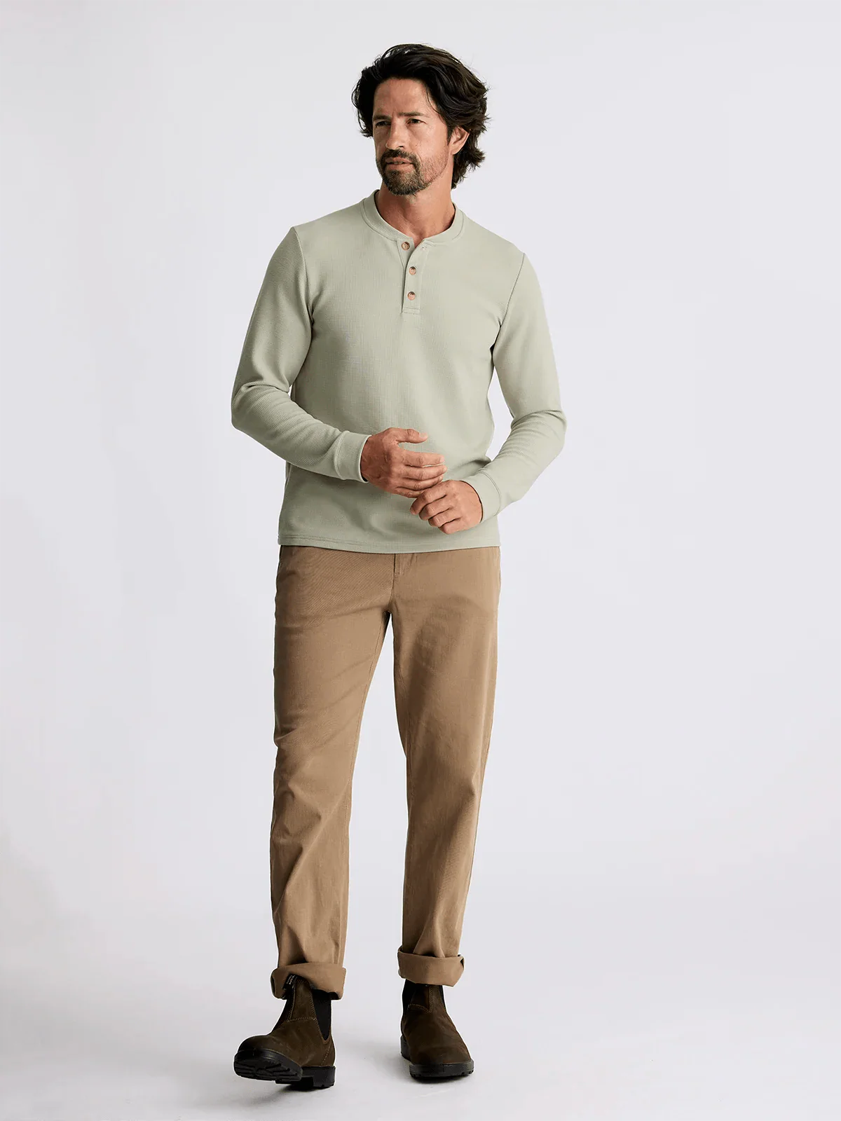 Free Fly Waffle Longsleeve Henley - Men's