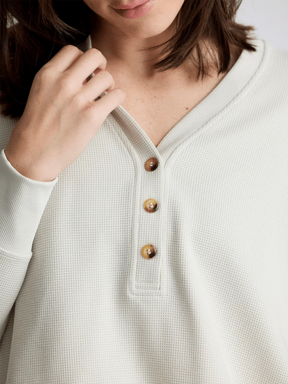 Free Fly Waffle Longsleeve Henley - Women's