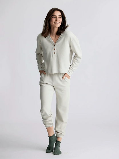 Free Fly Waffle Longsleeve Henley - Women's