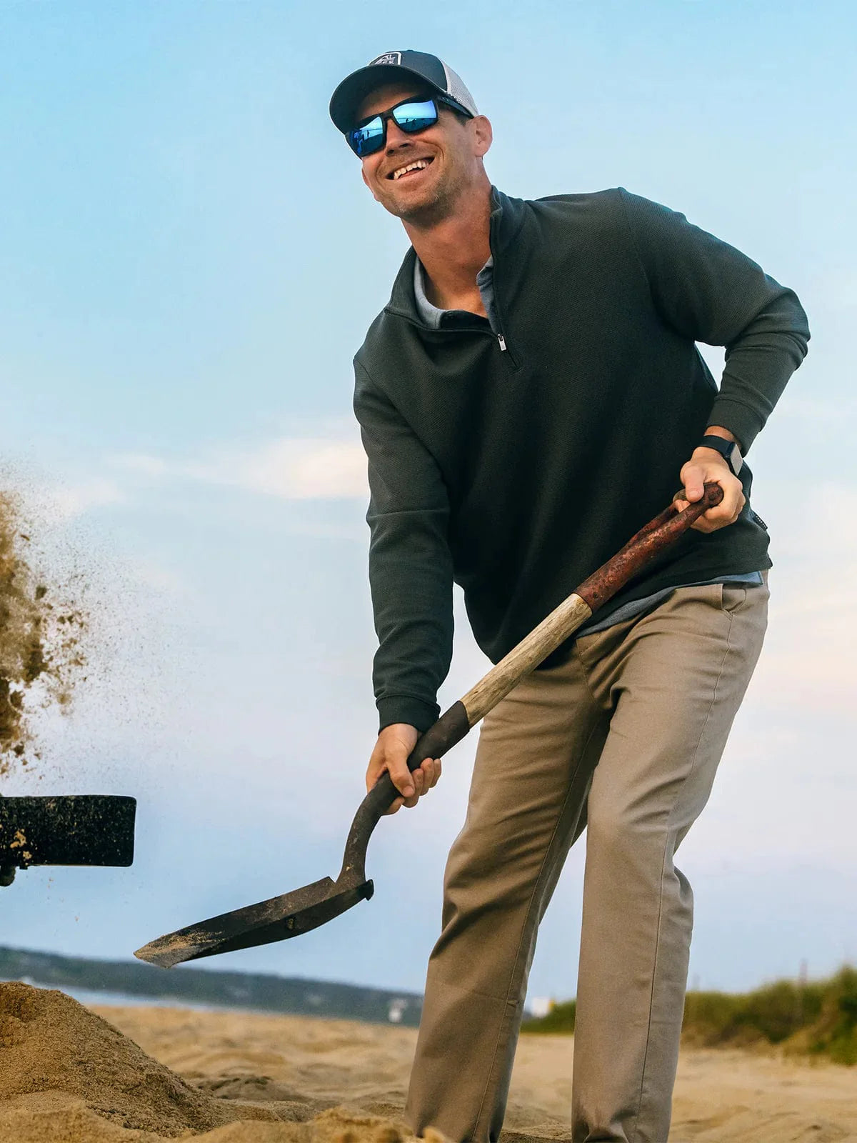 Free Fly Waffle Quarter Zip - Men's