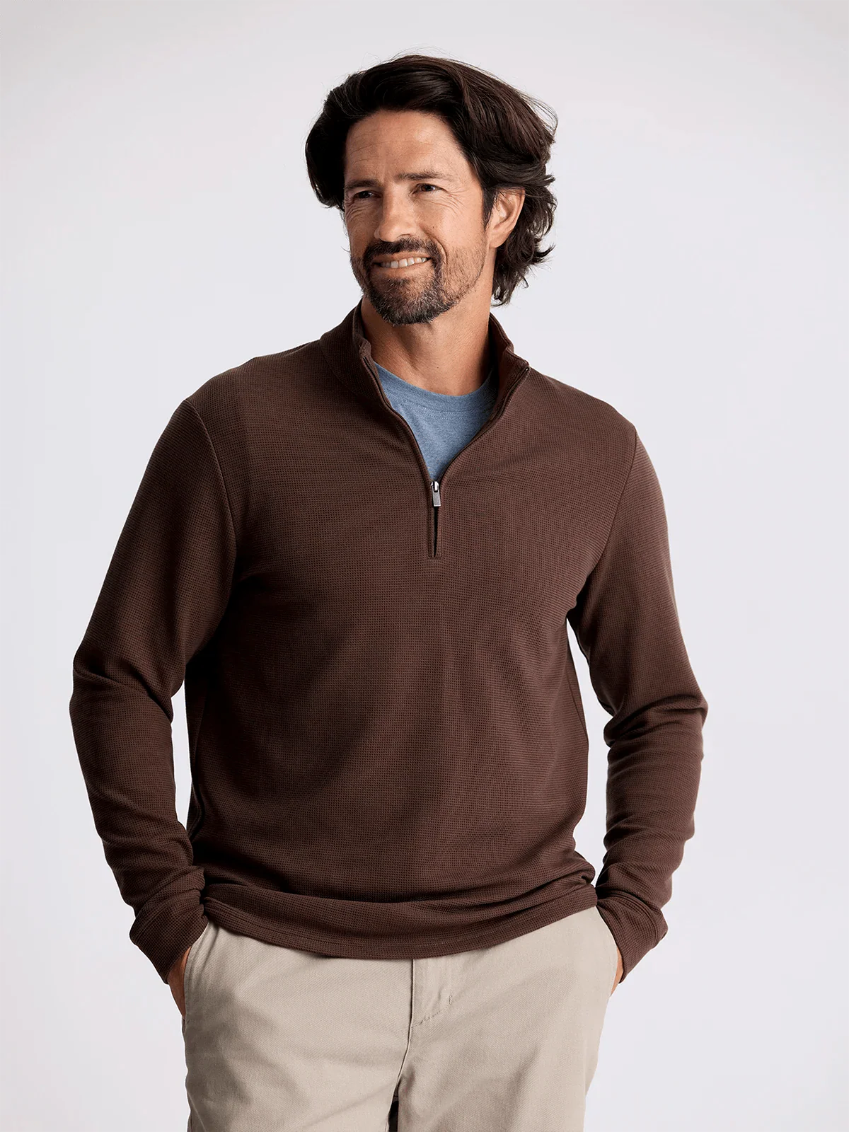Free Fly Waffle Quarter Zip - Men's