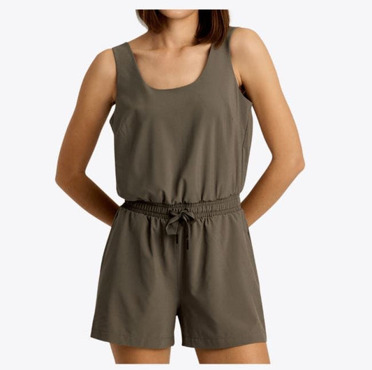 Free Fly Women's Breeze Romper in Smokey Olive