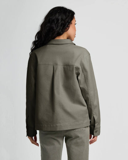 Free Fly Women's Folly Twill Chore Coat in Smokey Olive