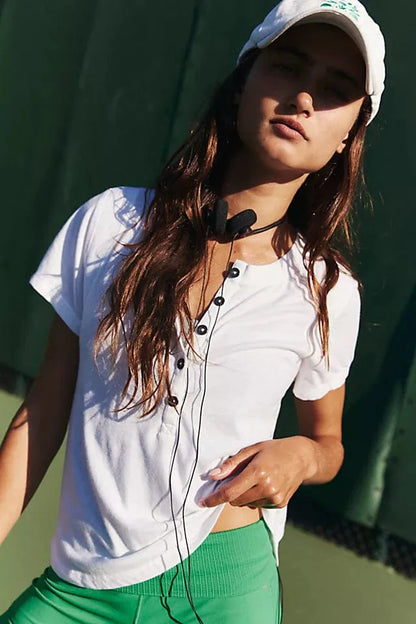 Free People Movement Home Run Henley Shirt - Women's